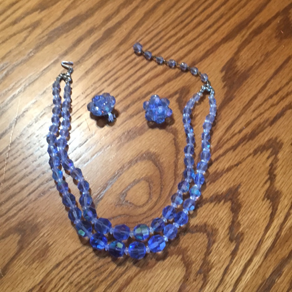 Necklace and earrings